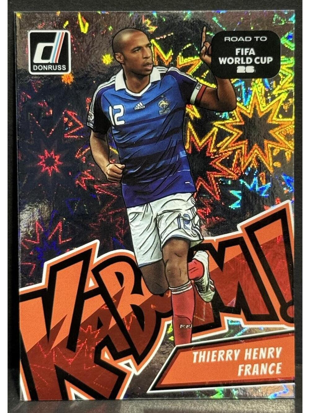 2025-26 Panini Donruss Road To World Cup France Thierry Henry Kaboom SSP